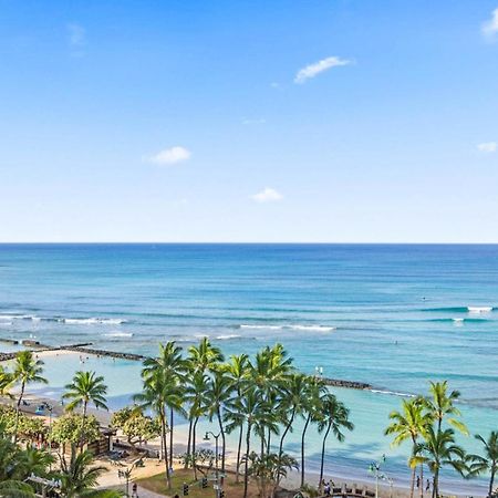 Luxury Oceanfront 2 Bedroom Apartment At Waikiki Beach Tower Honolulu Exterior foto